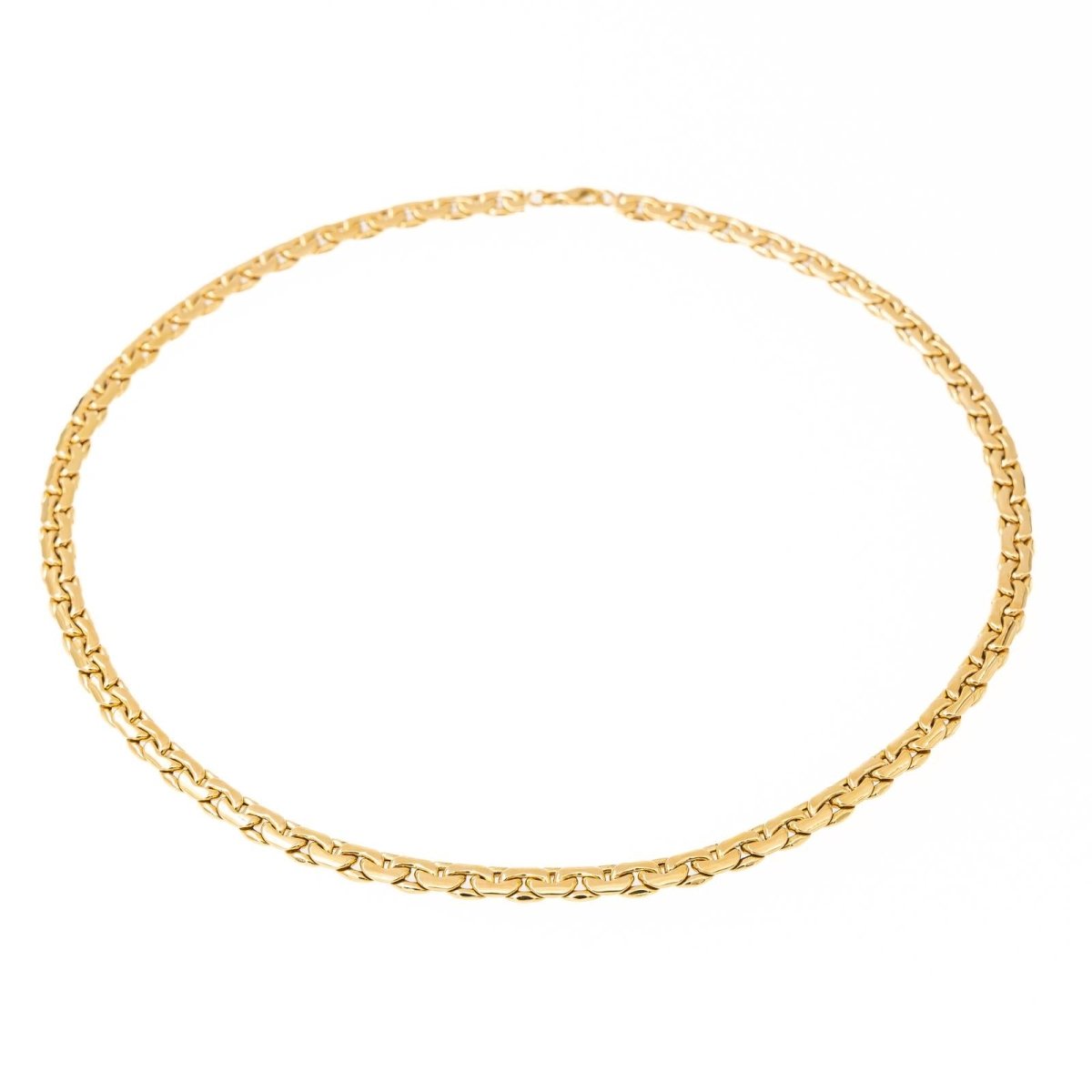 Collier Chaîne maille haricot en or jaune - Castafiore