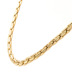 Collier Chaîne maille haricot en or jaune - Castafiore