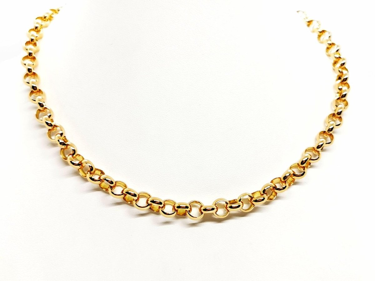 Collier Chaîne maille jaseron en or jaune - Castafiore