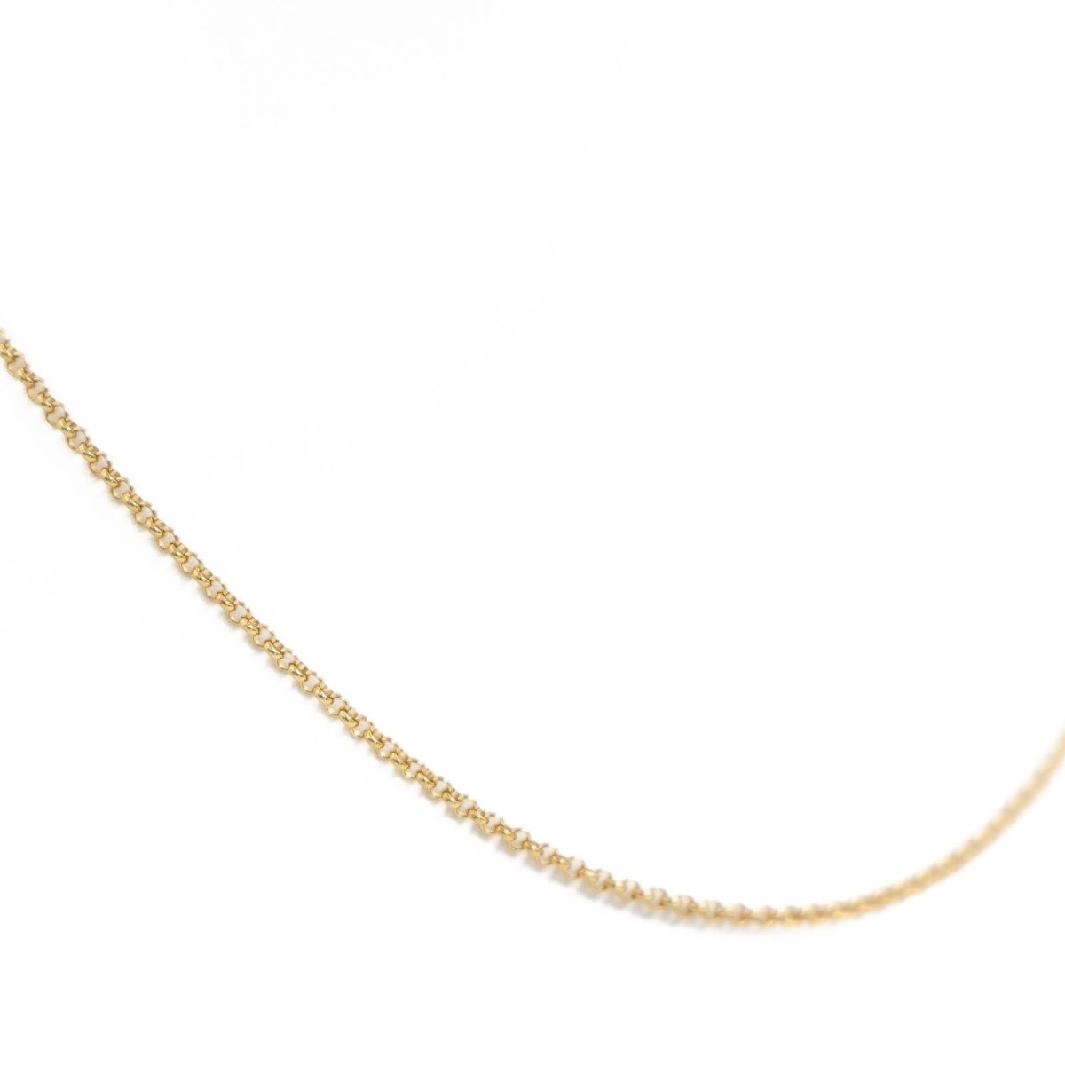 Collier Chaîne maille jaseron en or jaune - Castafiore