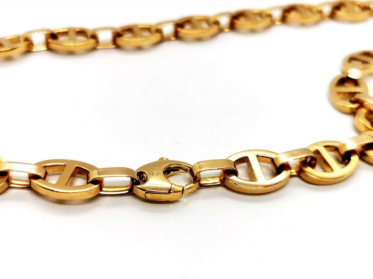 Collier Chaîne maille marine en or jaune - Castafiore