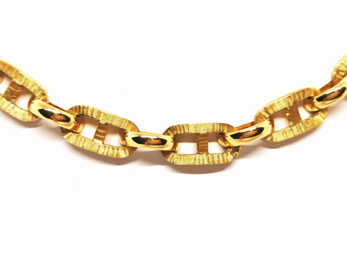 Collier Chaîne maille marine en or jaune - Castafiore