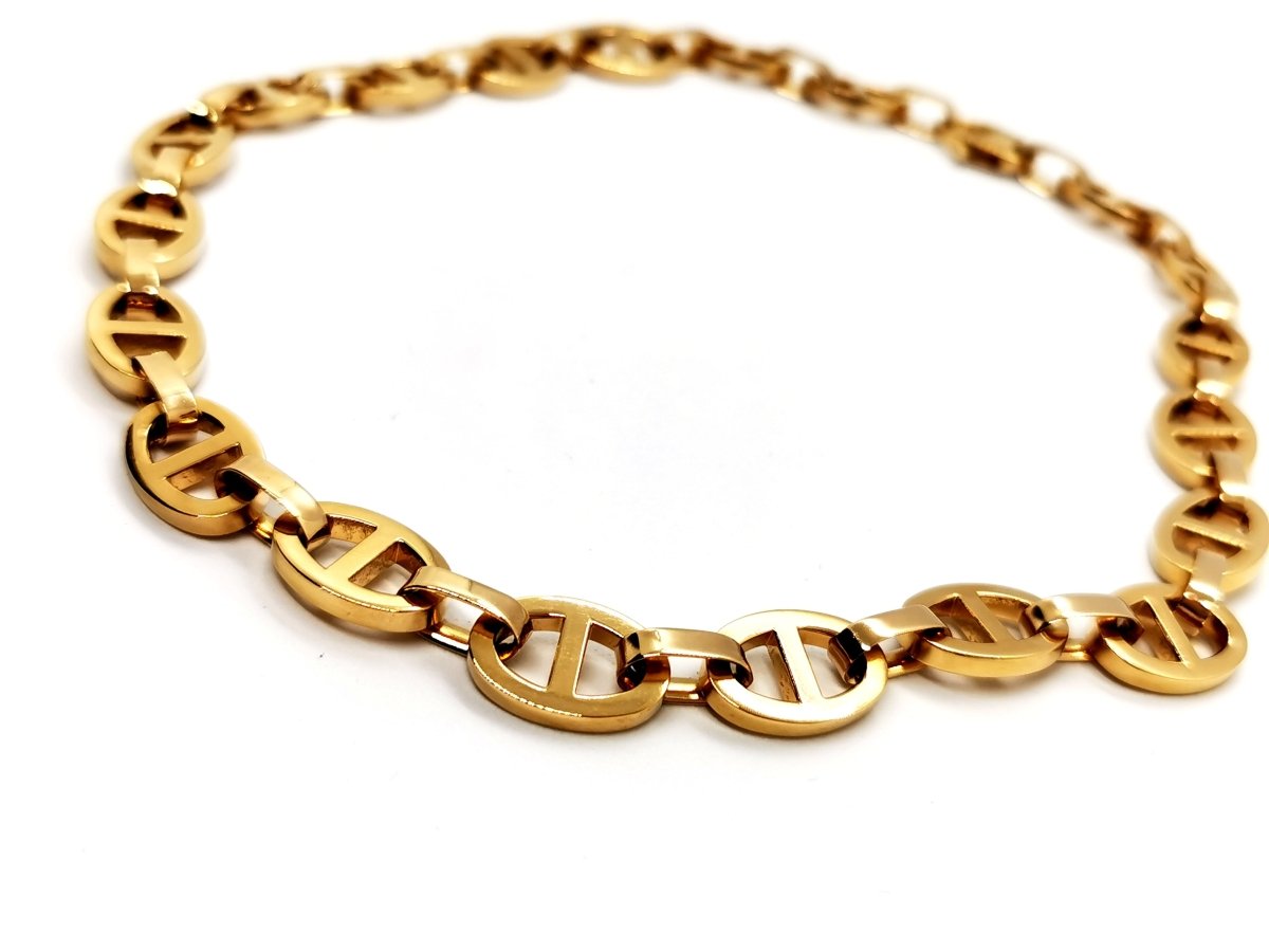 Collier Chaîne maille marine en or jaune - Castafiore