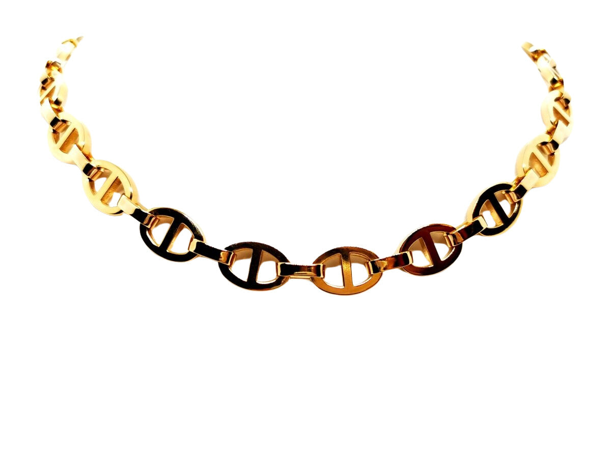 Collier Chaîne maille marine en or jaune - Castafiore