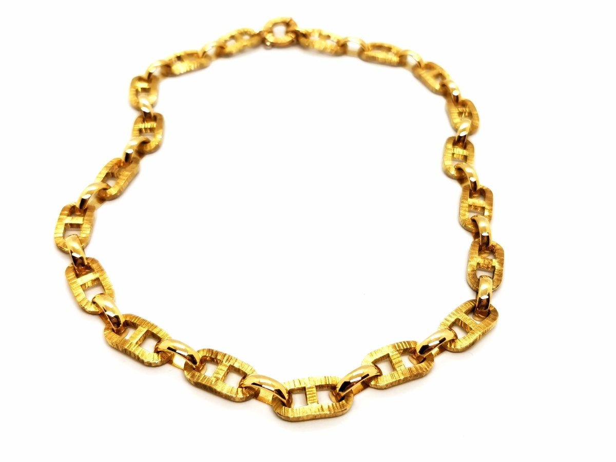 Collier Chaîne maille marine en or jaune - Castafiore
