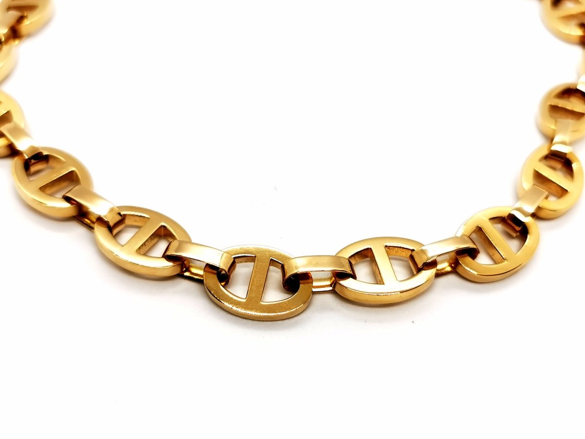 Collier Chaîne maille marine en or jaune - Castafiore