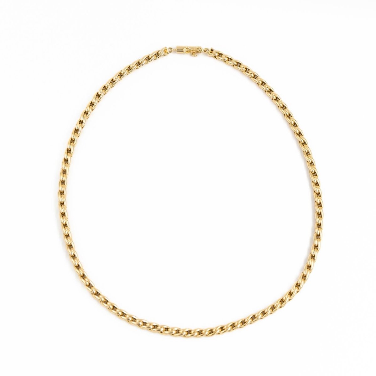 Collier Chaîne maille palmier en or jaune - Castafiore