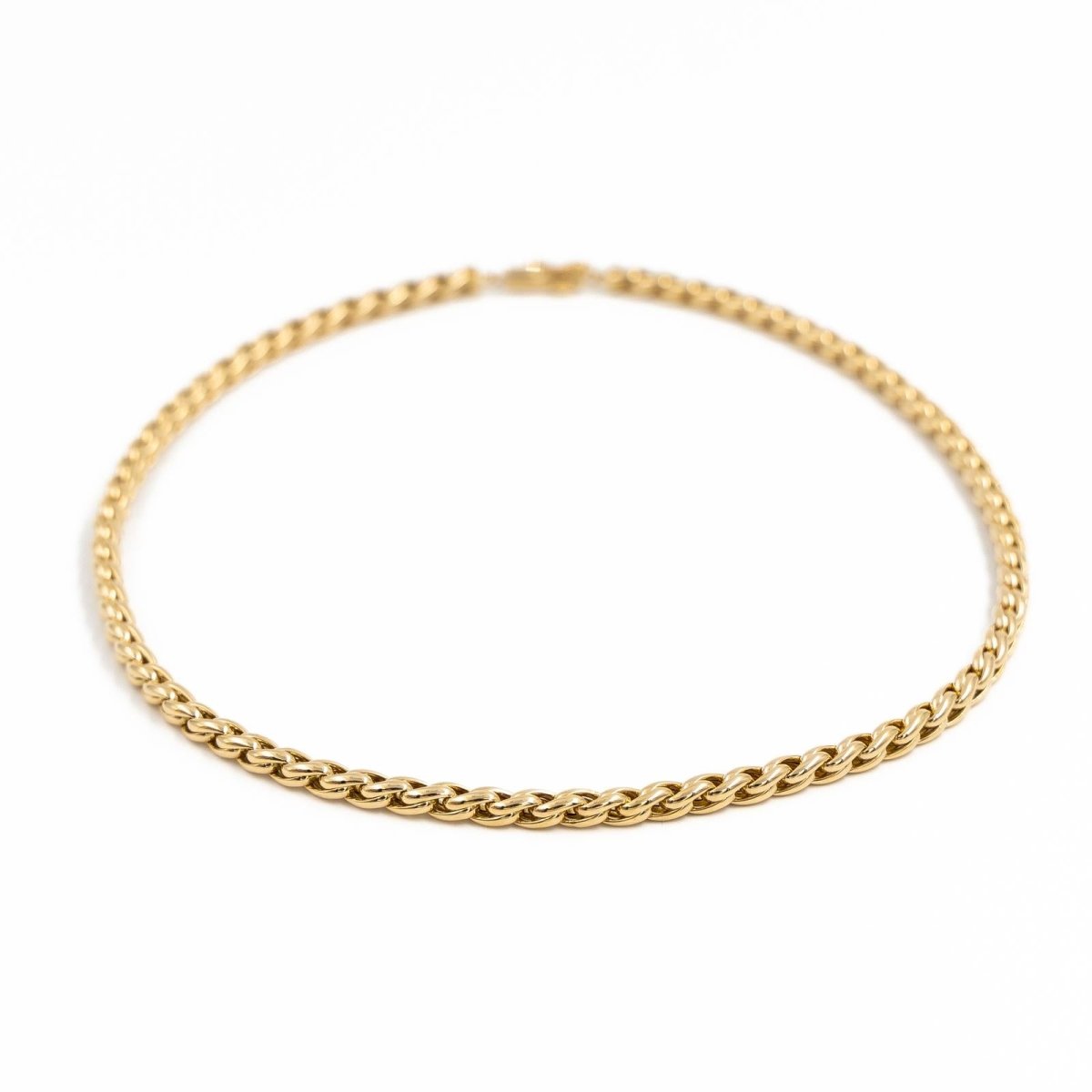 Collier Chaîne maille palmier en or jaune - Castafiore