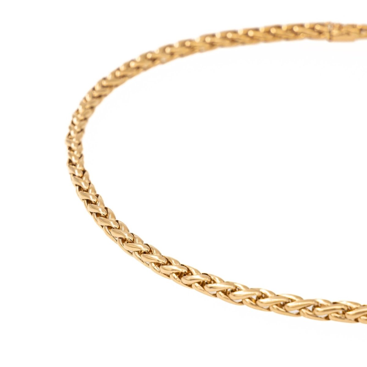 Collier Chaîne maille palmier en or jaune - Castafiore