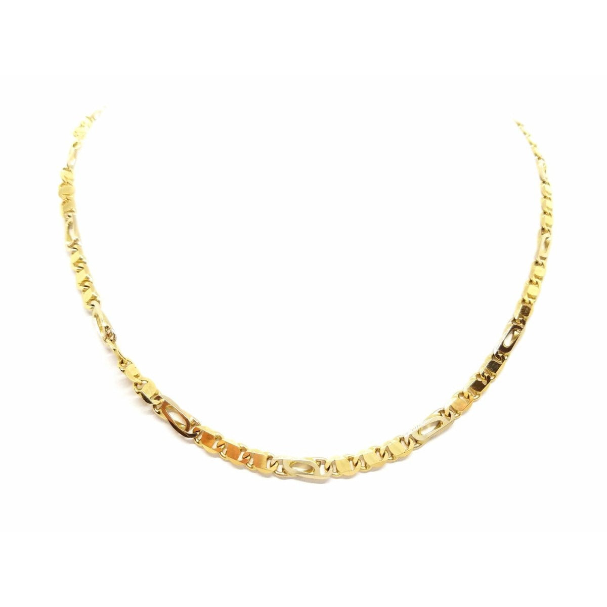 Collier Chaîne maille plate en or jaune - Castafiore