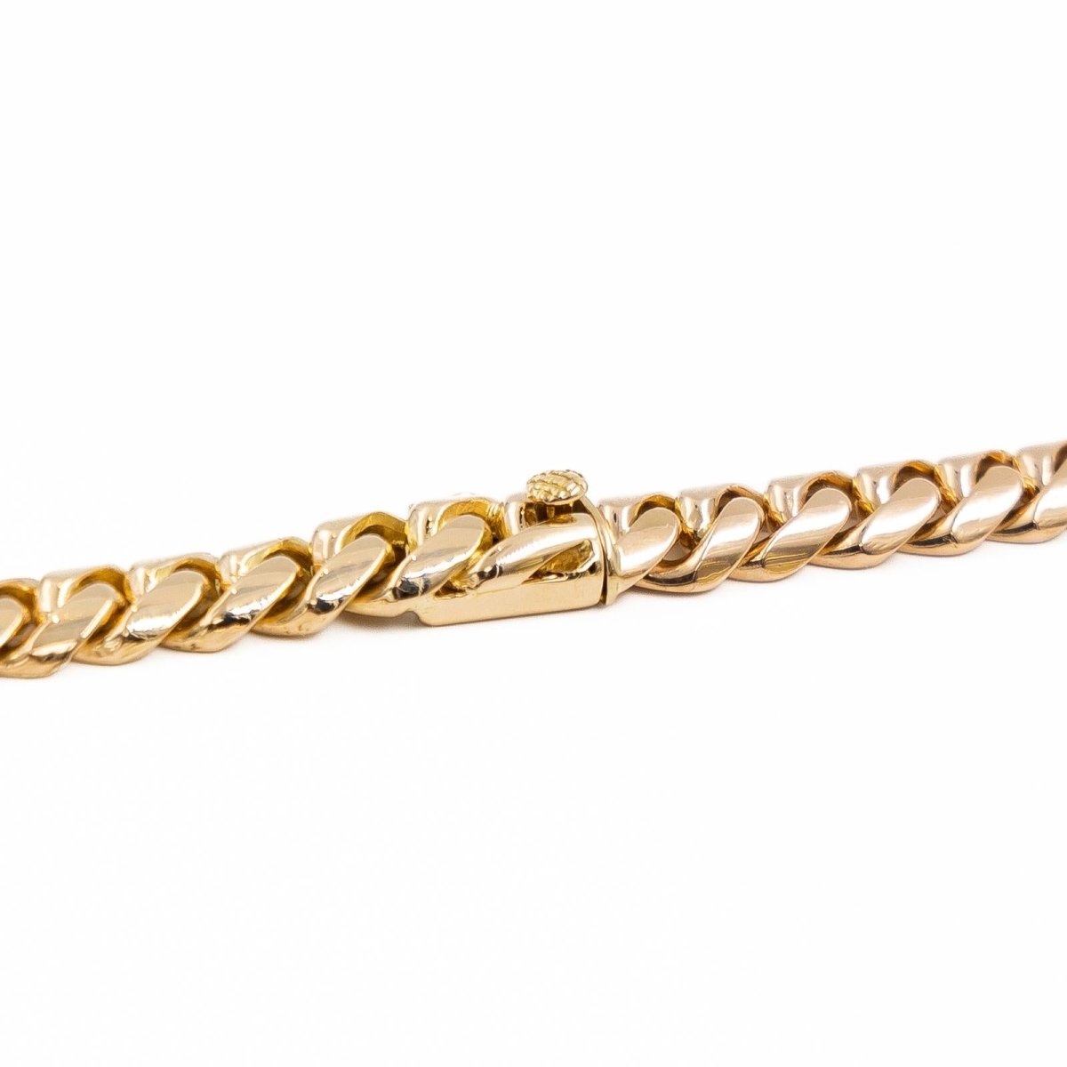 Collier Chaîne maille plate en or rose - Castafiore
