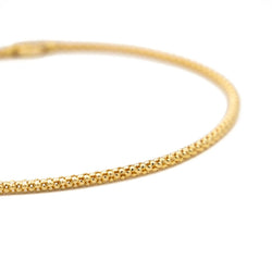 Collier Chaîne maille popcorn en or jaune - Castafiore