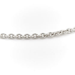 Collier Chaîne maille ronde en or blanc - Castafiore