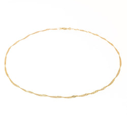 Collier Chaîne maille torsadée en or jaune - Castafiore
