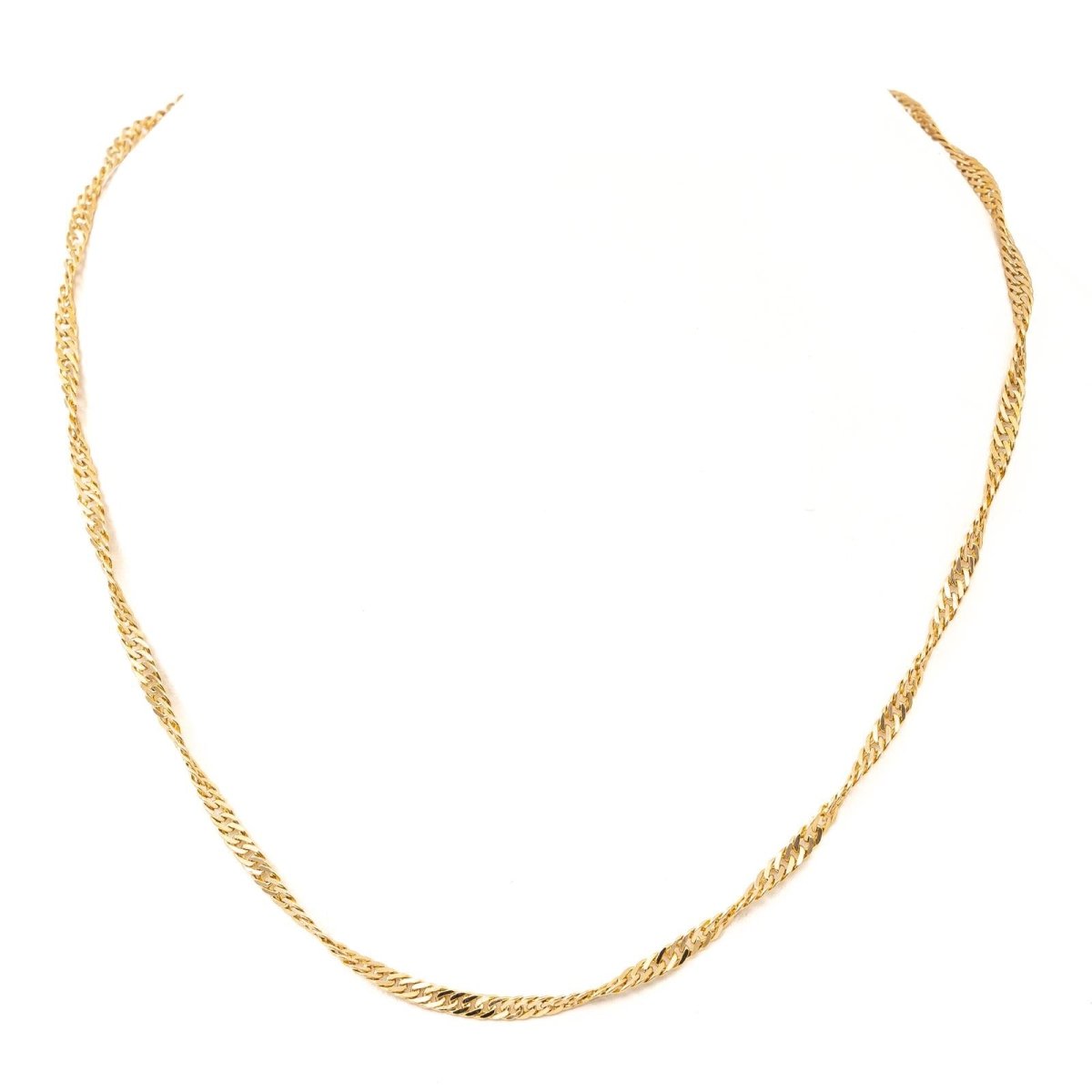 Collier Chaîne maille torsadée en or jaune - Castafiore