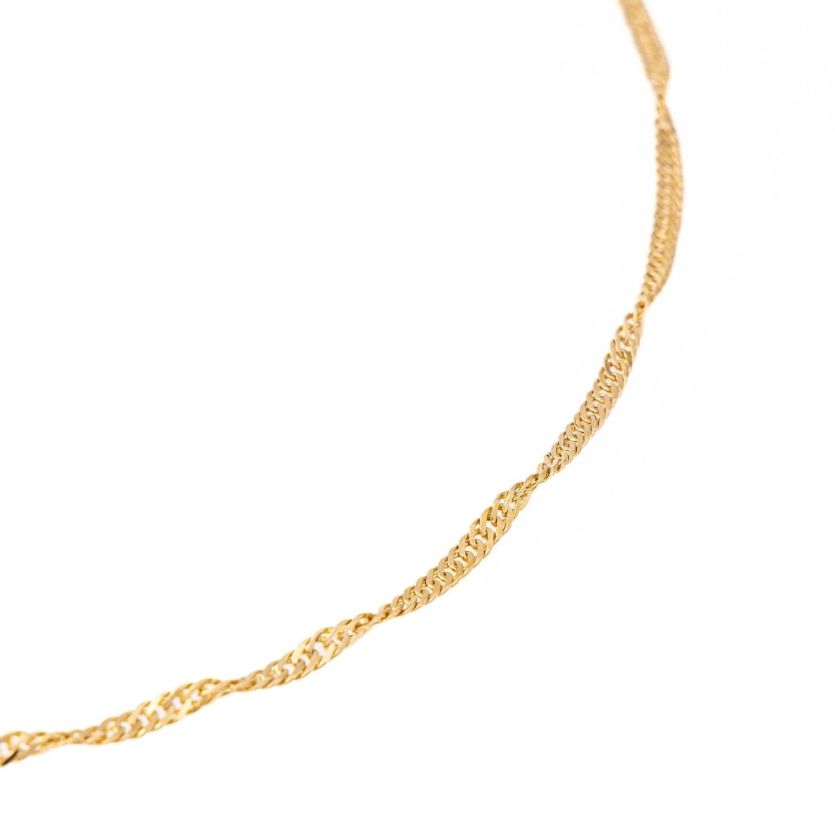 Collier Chaîne maille torsadée en or jaune - Castafiore