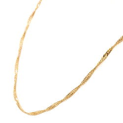 Collier Chaîne maille torsadée en or jaune - Castafiore