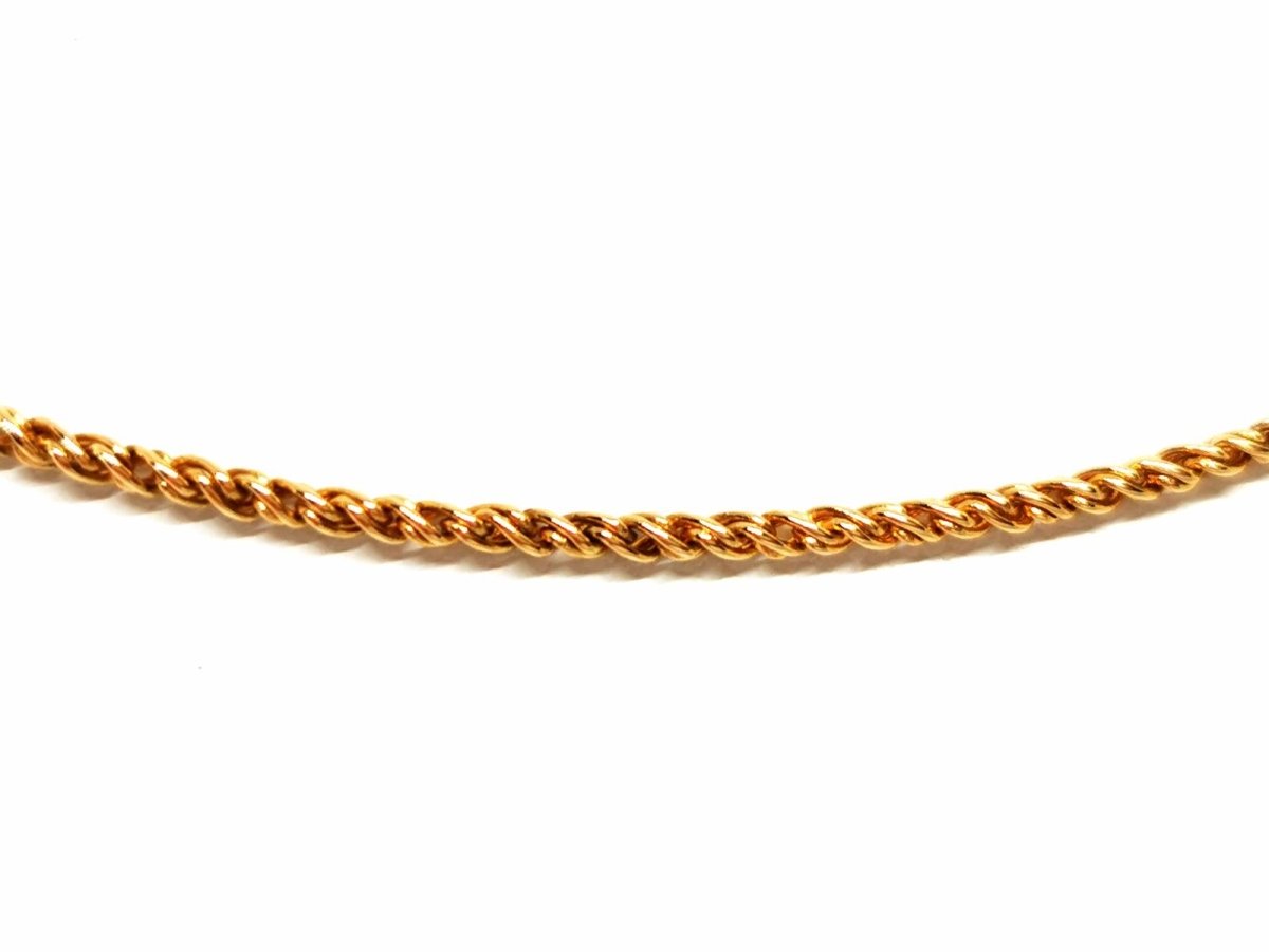 Collier Chaîne maille torsadée en or jaune - Castafiore