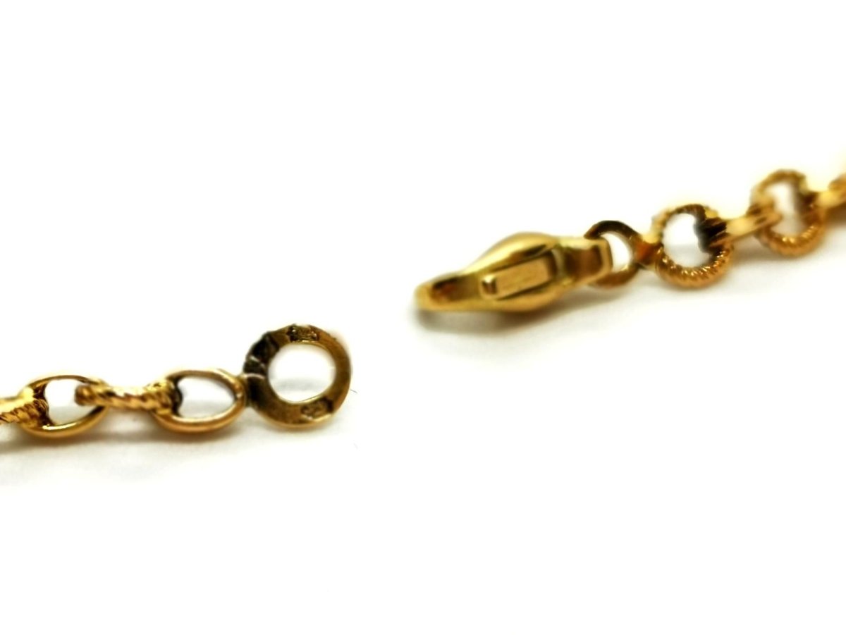 Collier Chaîne maille travaillée en or jaune - Castafiore