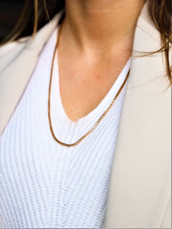 Collier Chaîne maille vénitienne en or jaune - Castafiore