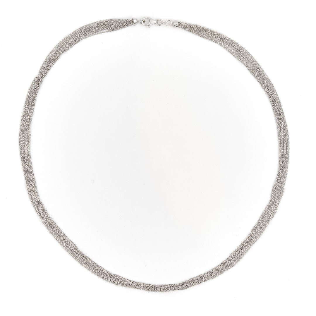 Collier Chaîne multiple en or blanc - Castafiore