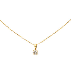 Collier Chaîne + pendentif Or jaune Diamant - Castafiore