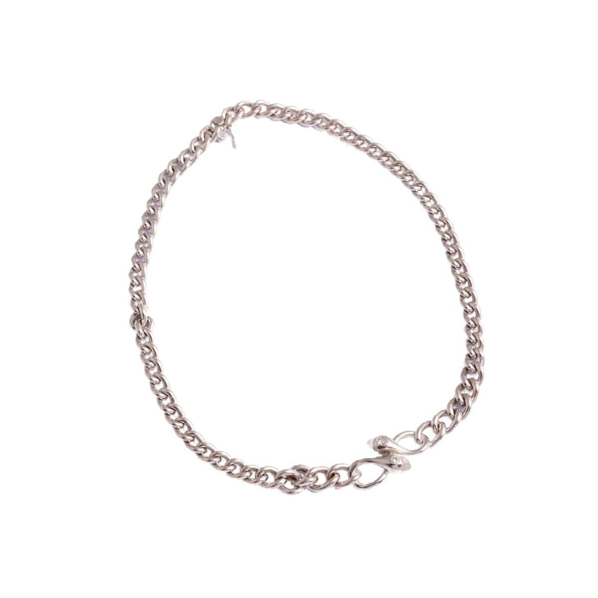 Collier Chaîne VAN CLEEF & ARPELS en or blanc et diamant - Castafiore