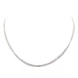 Collier Chaînes multiples en or blanc - Castafiore