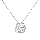 Collier Chanel, "Fil de Camélia", or blanc, diamants. - Castafiore