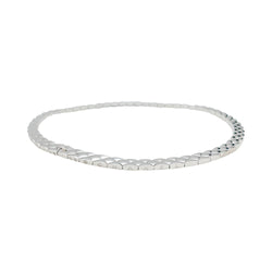 Collier CHANEL "Matelassé" en or blanc - Castafiore