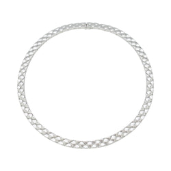 Collier CHANEL "Matelassé" en or blanc - Castafiore