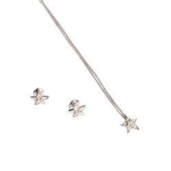 Collier CHANEL modèle "Comète" en or blanc et diamants - Castafiore