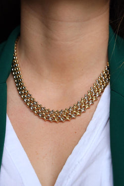 Collier CHIMENTO en 2 ors et diamant - Castafiore