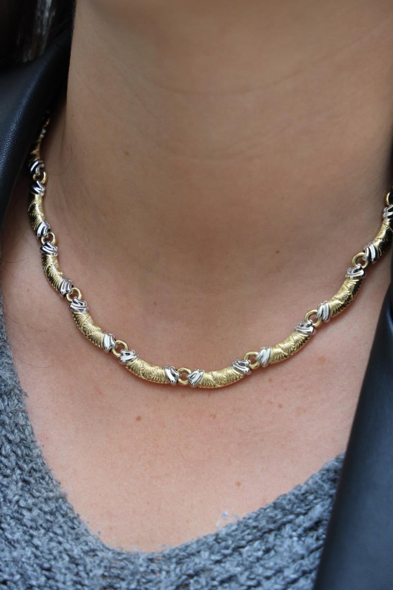 Collier CHIMENTO en 2 ors et diamant - Castafiore