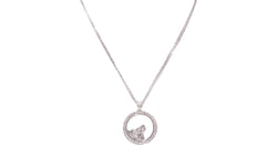 Collier CHOPARD "Happy Diamonds" en or blanc et diamants - Castafiore