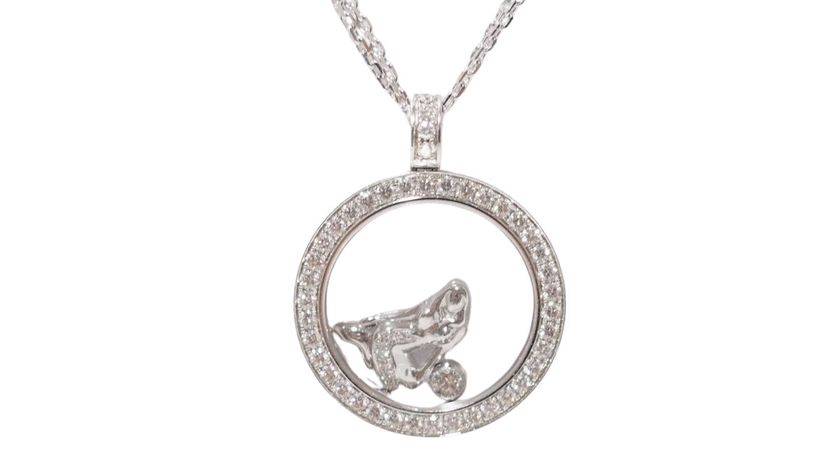 CHOPARD Happy Diamonds necklace in white gold and diamonds