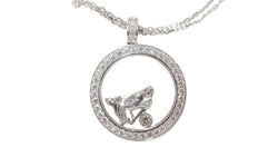 Collier CHOPARD "Happy Diamonds" en or blanc et diamants - Castafiore