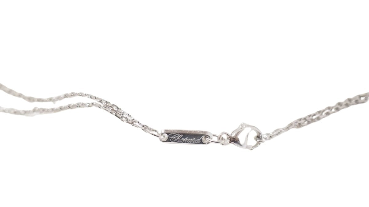 Collier CHOPARD "Happy Diamonds" en or blanc et diamants - Castafiore