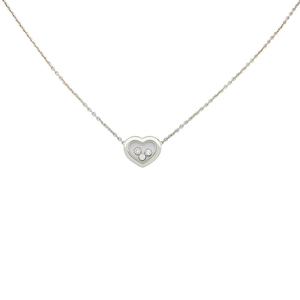 Collier Chopard, "Happy Diamonds", or blanc - Castafiore