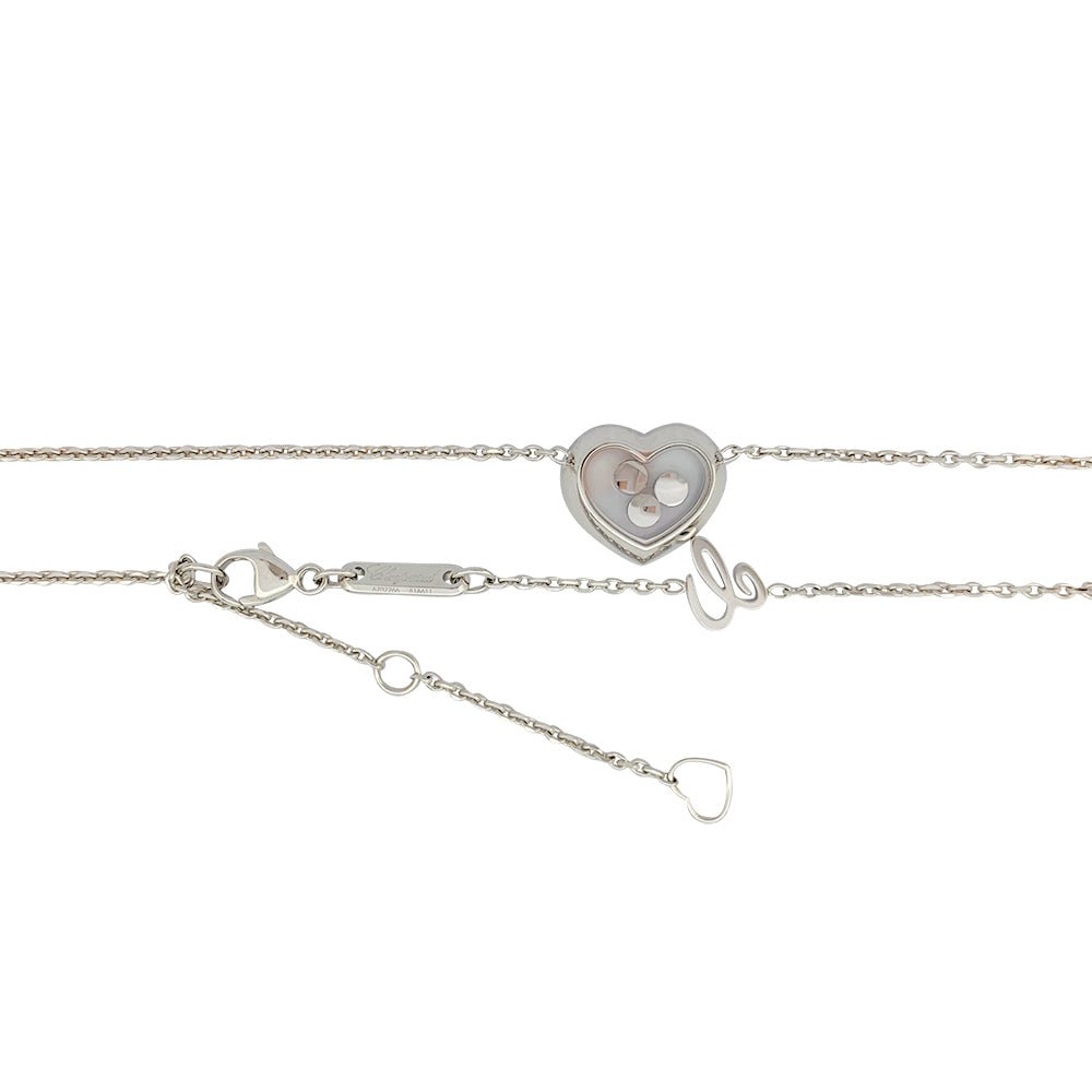 Collier Chopard, "Happy Diamonds", or blanc - Castafiore