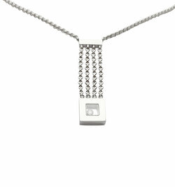 Collier CHOPARD, "Happy Diamonds", or blanc, diamants - Castafiore