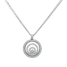 Collier CHOPARD "Happy Spirit" en or blanc et diamants - Castafiore