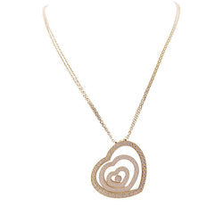 Collier Chopard, "Happy Spirit", or jaune, diamants. - Castafiore