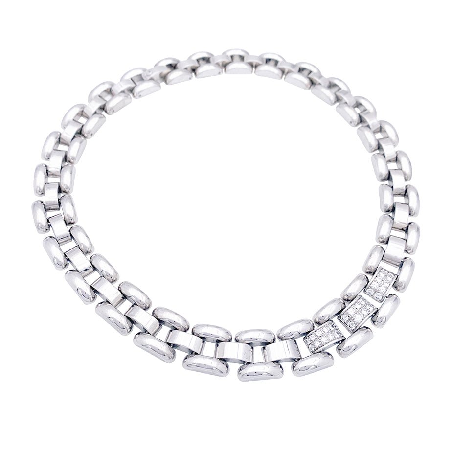 Chopard necklace La Strada white gold diamonds