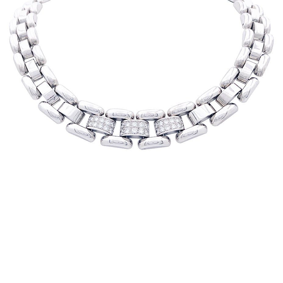 Chopard necklace La Strada white gold diamonds