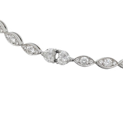 Collier cravate CARTIER, "Amour", or blanc, diamants, perle de Tahiti - Castafiore