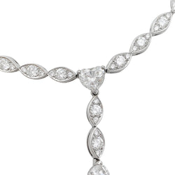 Collier cravate CARTIER, "Amour", or blanc, diamants, perle de Tahiti - Castafiore