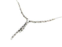 Collier Cravate en or blanc et diamants - Castafiore