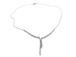 Collier Cravate en or blanc et diamants - Castafiore