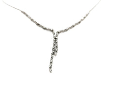 Collier Cravate en or blanc et diamants - Castafiore